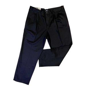 DOCKERS NEW 36x29 (28) Mens Black Comfort Waist Khaki Pleated Dress Pants NWT